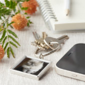 Blauw punt Himalayan Kat ziet er geïrriteerd uit Sleutelhanger (Zijkant)