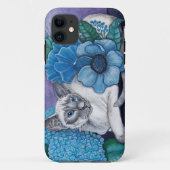 Blauw punt Siamese kat Case-Mate iPhone Case (Achterkant)