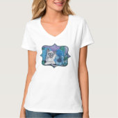 Blauw punt Siamese kat T-shirt (Voorkant)
