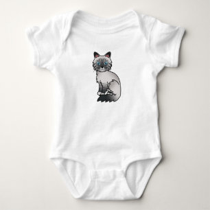 Blauw punt tabby Birmaanse / Ragdoll kat Romper