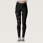 Blauw punt tabby Birman/Ragdoll kat & poten zwart Leggings (Voorkant)