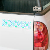 Blauw puntpatroon bumpersticker (Op Truck)