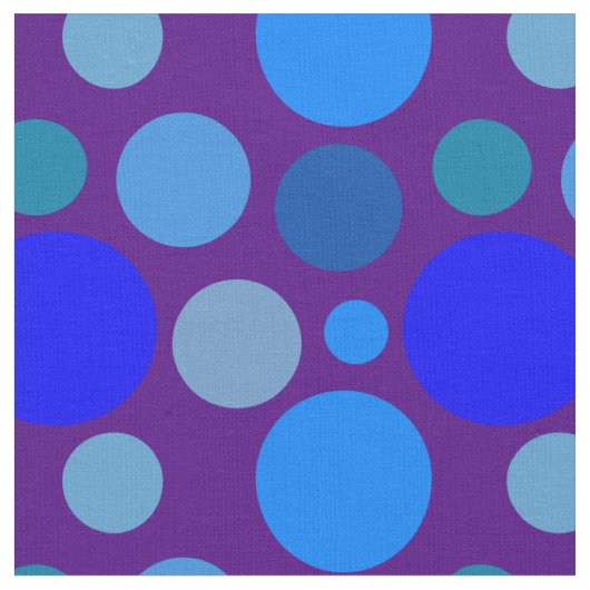 Blauw puntpatroon stof (Close Up)