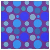 Blauw puntpatroon stof (Swatch)