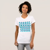 blauw puntpatroon t-shirt (Voorkant volledig)