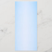 Blauw Quenceanera-menu Menu (Achterkant)
