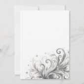 Blauw Quinceañera Meisje Kaart (Achterkant)