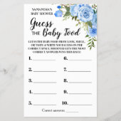 Blauw raad eens met de Baby voedseldouche Flyer (Voorkant)