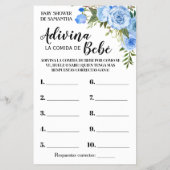 Blauw raad eens met de Baby voedseldouche Flyer (Achterkant)