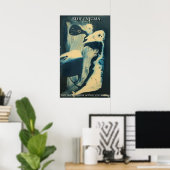 Blauw Raadsel Poster (Thuiskantoor)