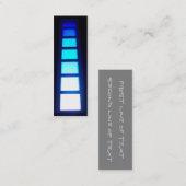Blauw raam bladwijzer visitekaartje (Voorkant / Achterkant)