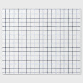 Blauw raappapier voor ramen cadeaupapier (Vlak)