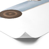 Blauw  Race Auto Kinder Room Decor Poster (Hoek)