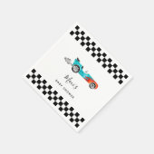 Blauw  Race Car Baby shower Servetten (Hoek)