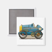 Blauw  Race Car Magneten (Voorkant / Achterkant)