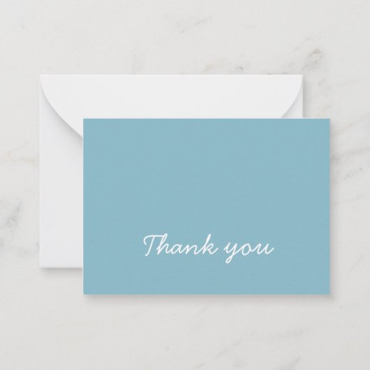 Blauw raceautodecoratie bedankt notitiekaartje (Achterkant)