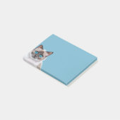 Blauw ragdoll kattenportret post-it® notes (Schuin)