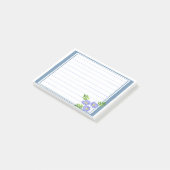 Blauw rand kader  post-it® notes (Schuin)