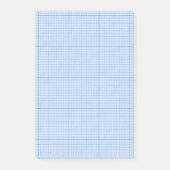 Blauw raster met richtinglijnen post-it® notes (Voorkant)