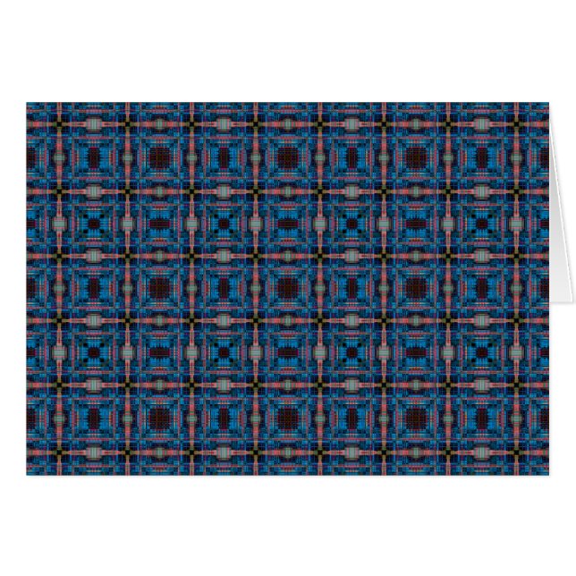 Blauw rasterpatroon (Voorkant Horizontaal)