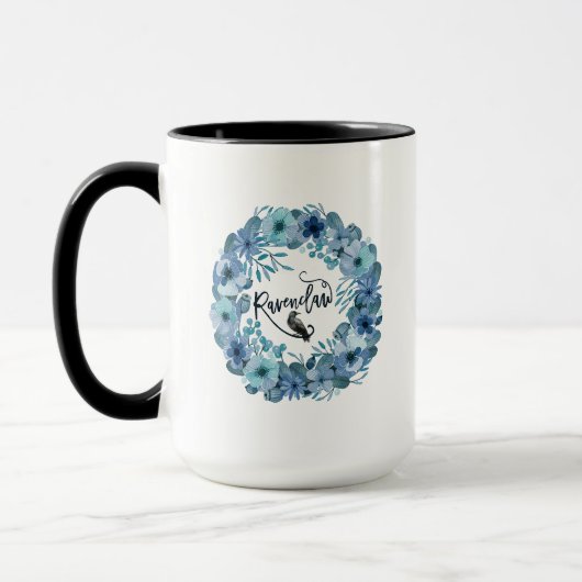 Blauw Raven Huis Geïnspireerd Mok (Links)