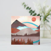 Blauw regenbooglandschap (Staand voorkant)