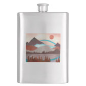 Blauw regenbooglandschap flacon (Voorkant)