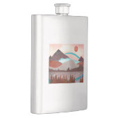 Blauw regenbooglandschap flacon (Rechts)