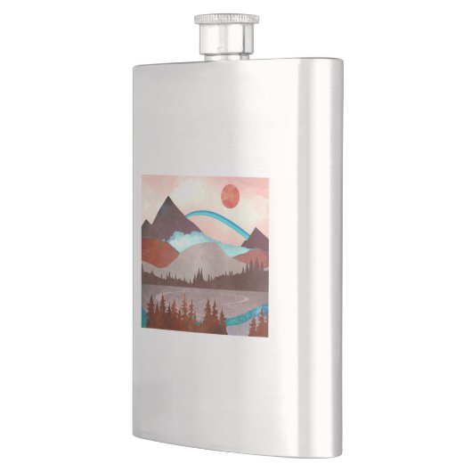 Blauw regenbooglandschap flacon (Links)