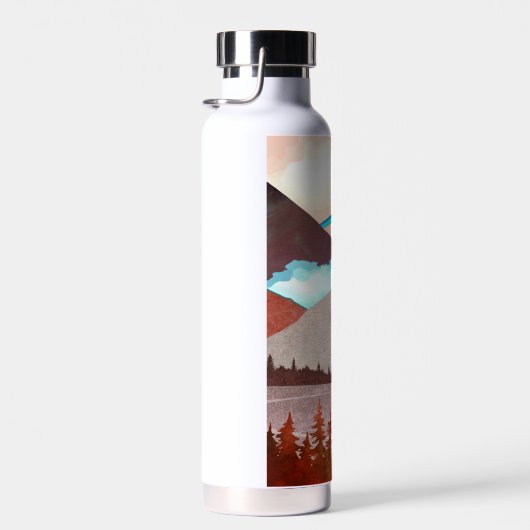 Blauw regenbooglandschap waterfles (Rechts)