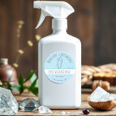 Blauw | Reiki Crystal productetiketten Ronde Sticker