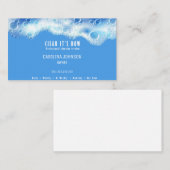 blauw reinigingsdoekschuim visitekaartje (Voorkant / Achterkant)