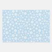 Blauw rendier kerstpatroon inpakpapier vel (Voorkant 2)