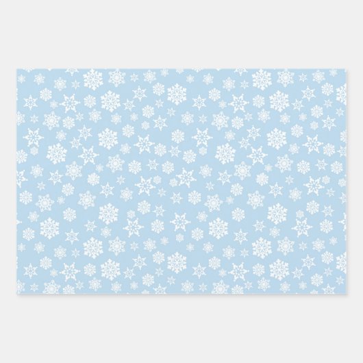 Blauw rendier kerstpatroon inpakpapier vel (Voorkant 2)