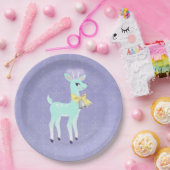 Blauw  Rendier lavendel Papier Bord (Feest)