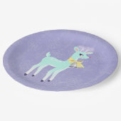 Blauw  Rendier lavendel Papier Bord (Gekanteld)