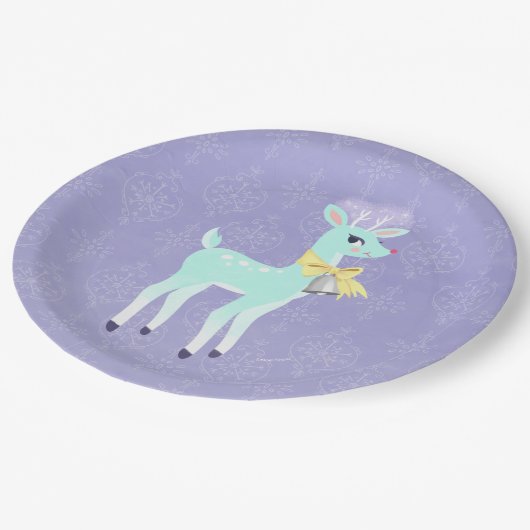 Blauw  Rendier lavendel Papier Bord (Gekanteld)