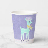 Blauw  Rendier lavendel Papieren kopjes Papieren Bekers (Achterkant)