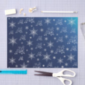 blauw, rendier, ster, sterren, sneeuwvlok, kerst tissuepapier (Craft)
