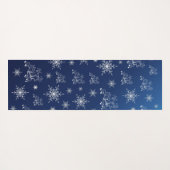blauw, rendier, ster, sterren, sneeuwvlok, kerst yogamat (Achterkant (horizontaal))