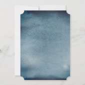 Blauw repetitiediner. Waterverf marine modern Kaart (Achterkant)