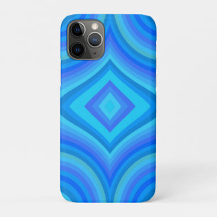 Blauw retro patroon Case-Mate iPhone case