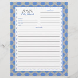 Blauw Retro Star Recept Pagina