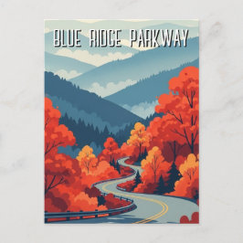 Blauw Ridgedalweg Souvenir uit het verleden Briefkaart