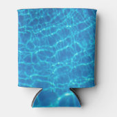 Blauw rimpelwater Achtergrond, zwempoolwater Blikjeskoeler (Voorkant)