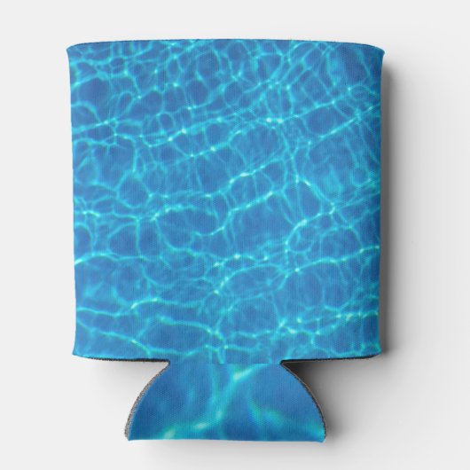 Blauw rimpelwater Achtergrond, zwempoolwater Blikjeskoeler (Achterkant)