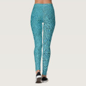 Blauw rimpelwater leggings (Achterkant)