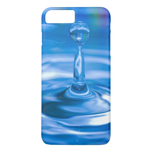 blauw rimpelwater met druppeltje Case-Mate iPhone case (Achterkant)