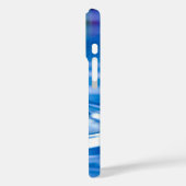 blauw rimpelwater met druppeltje Case-Mate iPhone case (Achterkant / Links)
