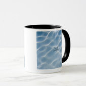 Blauw rimpelwater met zeester mok (Voorkant rechts)